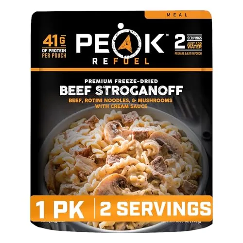 Peak Refuel Beef Stroganoff High-Protein Freeze-Dried Meal