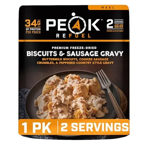 Peak Refuel Biscuits & Sausage Gravy 2-Serving Pouch
