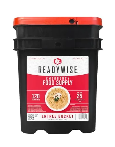 ReadyWise 120-Serving Emergency Food Bucket 25-Year Shelf Life