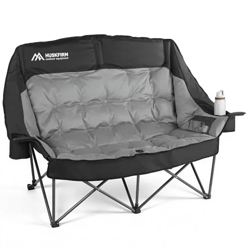 Huskfirm Double Camping Chair 650lb Padded Loveseat