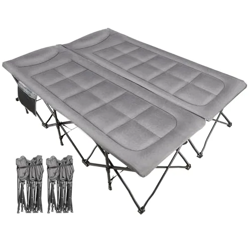 REDCAMP XXL Queen Camping Cot 59in Wide 500lb Capacity