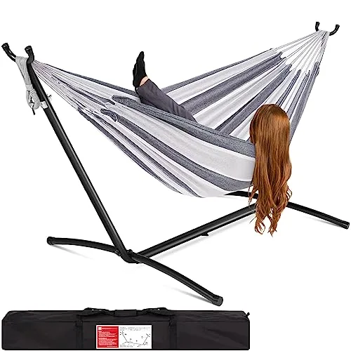 Best Choice Products Double Hammock with Steel Stand