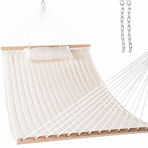 Lazy Daze 12FT Double Quilted 2-Person Spreader Bar Hammock