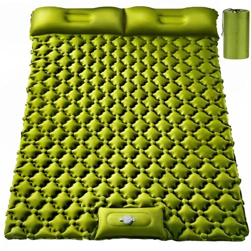 TEKIK Double Self-Inflating Sleeping Pad with Foot Pump
