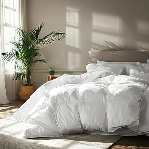 Serta Goose Feather Down Comforter Queen All-Season
