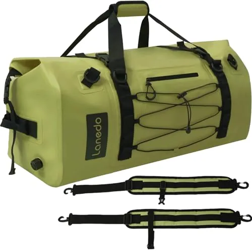 Lanedo 80L PVC Roll-Top Waterproof Duffel Bag