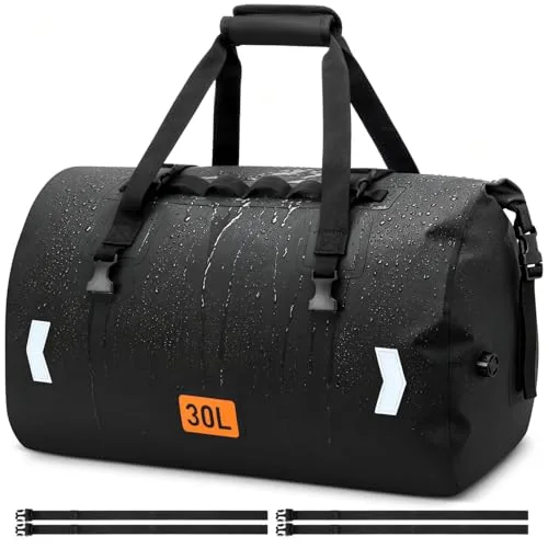 OCKLILY 30L Roll-Top Motorcycle Dry Bag Waterproof