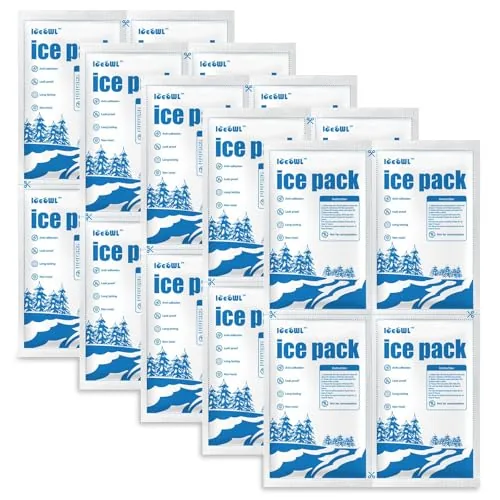 ICE OWL Dry Ice Packs Non-Stick Reusable 5-Sheet Set