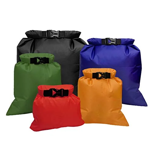 Pimoys 5-Pack Waterproof Dry Bags 1.5L to 6L