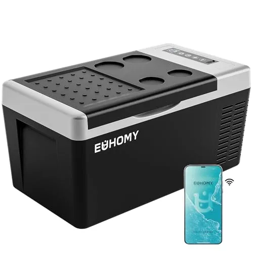 EUHOMY 19QT Compressor Fridge with APP Control
