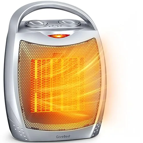 GiveBest Ceramic Space Heater 1500W with Thermostat