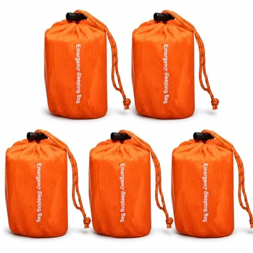 NovaMedic NM-3673P Emergency Mylar Sleeping Bags Pack of 5