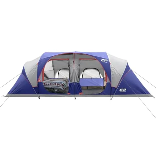 CAMPROS CP 12-Person Cabin Tent 3-Room Dividers