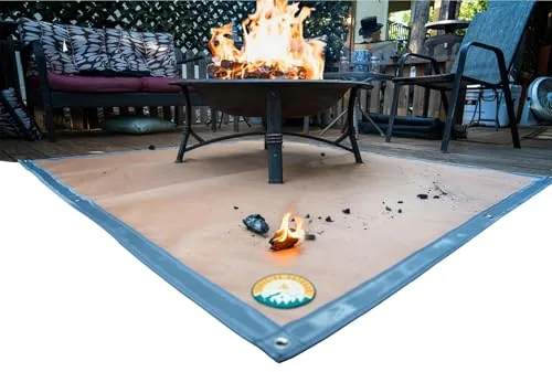 Campfire Defender Fireside Outdoor Fire Pit Mat 67x60in
