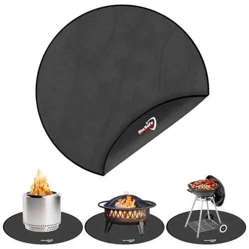 DocSafe 48in Round Fire Pit Mat 4-Layer Fireproof