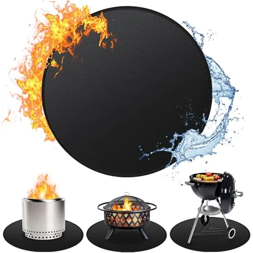 Huchiz 36-inch Double-Sided Fireproof Fire Pit Mat