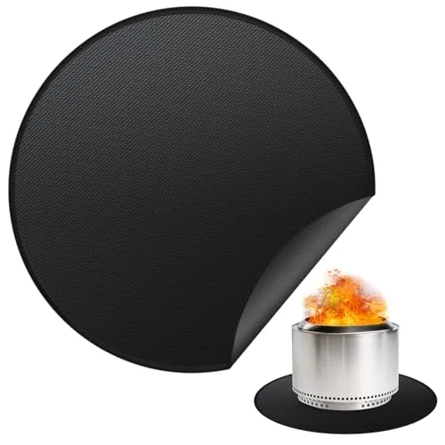 Rumlick 48-Inch Round Fireproof Fire Pit Mat
