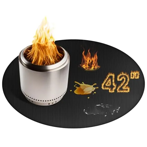 Rymtox 42-Inch Double-Sided Fireproof Fire Pit Mat