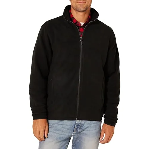 Amazon Essentials Full-Zip Polar Fleece Jacket Black XL