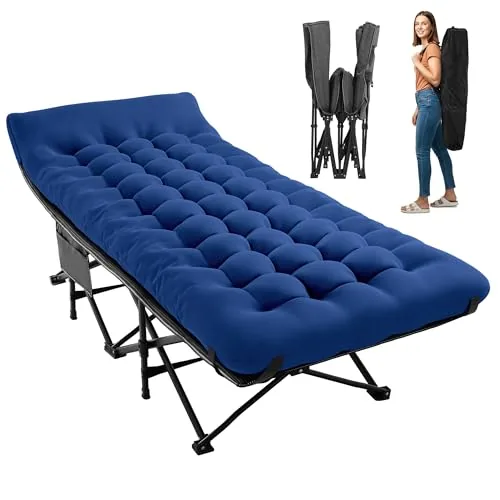 JEAREY 28-Inch Wide Camping Cot with Mattress Included