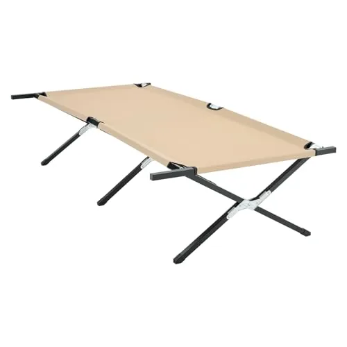 OLIXIS Camping Cot 73x35.8in 300LB Capacity Folding Bed