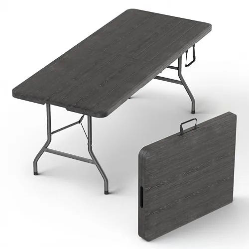 Our Modern Space 6FT Folding Table 300lb Capacity
