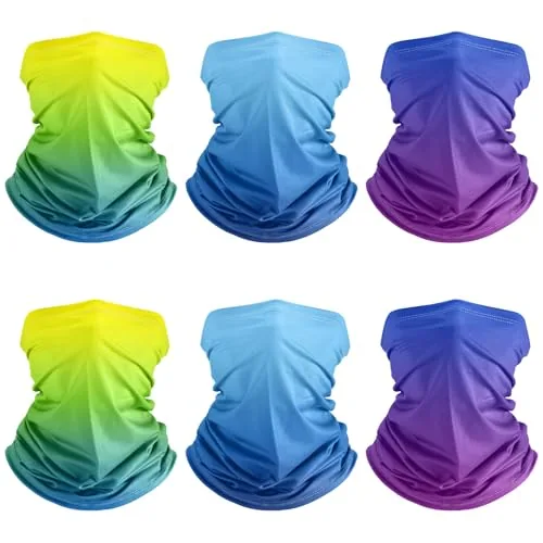Geyoga 6-Pack UV Cooling Neck Gaiters Gradient