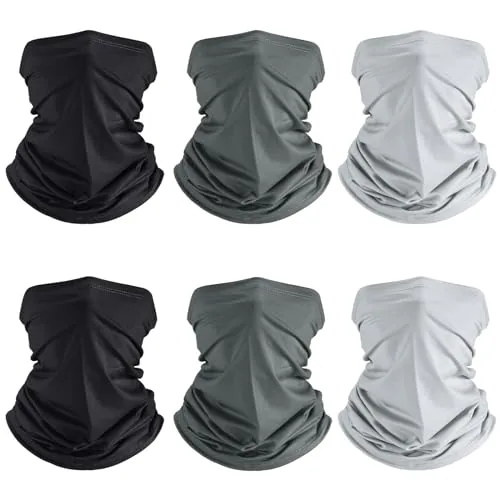 Geyoga 6-Pack UV Cooling Neck Gaiter Classic Colors