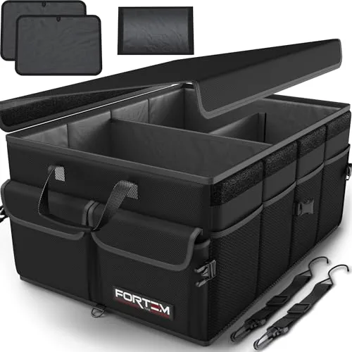 FORTEM 50L Trunk Organizer with Collapsible Lid