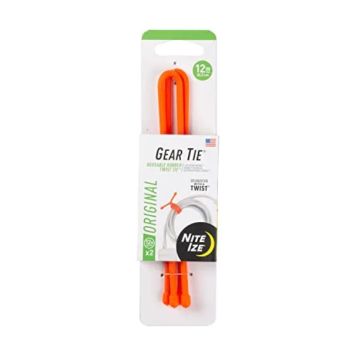 Nite Ize Gear Tie 12-Inch Reusable Rubber Twist Tie