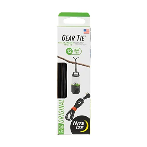Nite Ize Gear Tie 12-Inch Reusable Rubber Twist Ties