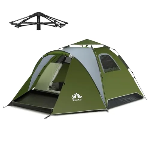 Night Cat Pop-Up Tent 2-3 Person with Porch