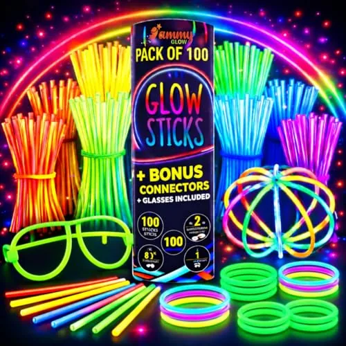 Ammy Glow 205-Pc Bulk Glow Stick Kit