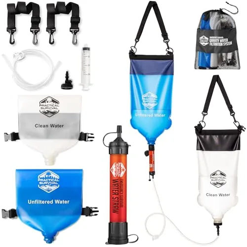 Practical Survival Gravity Filter 1800-Gal Dual-Bag System