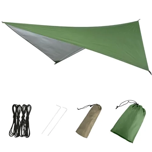 Azarxis Camping Tarp Rain Fly 7.5x4.6ft Waterproof