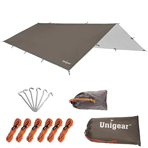 Unigear Hammock Rain Fly 9.8x9.8ft Waterproof Tarp