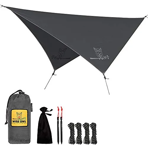 Wise Owl Outfitters Hammock Rain Fly 11x9 ft Ripstop