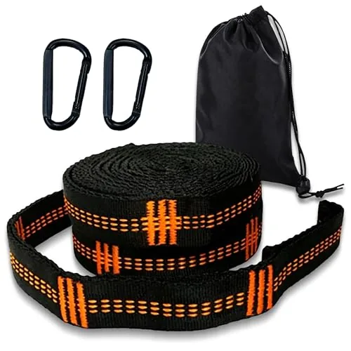 Ovyuzhen Hammock Straps 6.5ft with Carabiners 14 Loops
