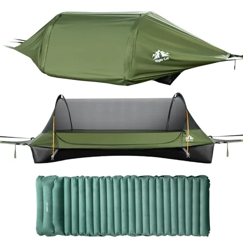 Night Cat Flat Lay Hammock Tent Combo with Sleeping Pad