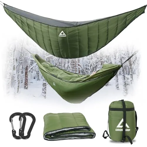 CROSSHIP Hammock Underquilt Full-Length 3-4 Season Insulation