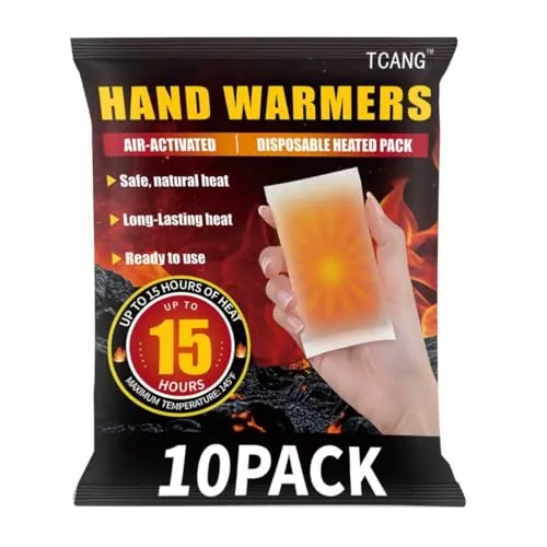 TCANG Disposable Hand Warmers 10-Pack 15-Hour Heat