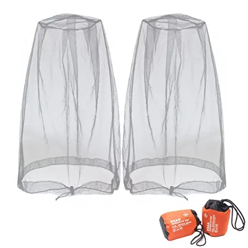 Benvo Mosquito Head Net 522-Hole Fine Mesh 2-Pack