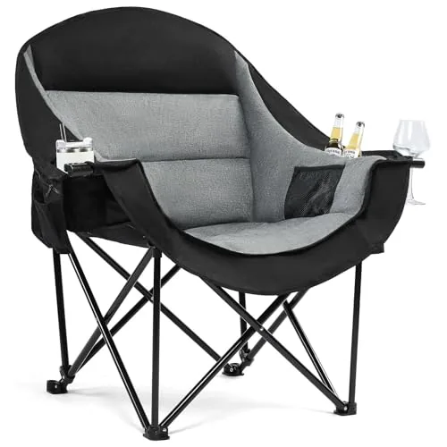 PUVASIA Oversized Camp Chair 500lb Capacity XL Padded