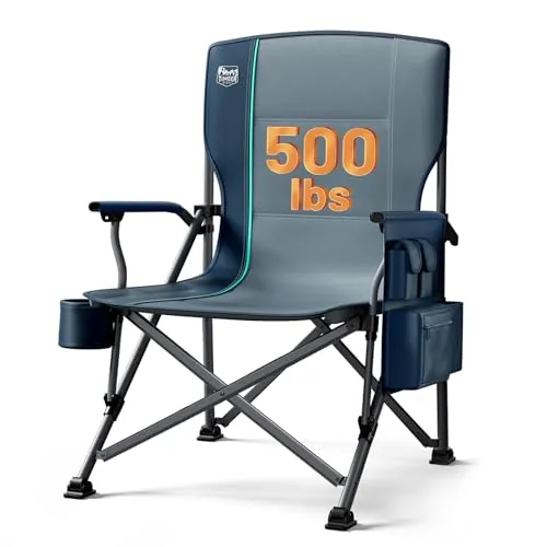 TIMBER RIDGE Oversized 500lb Capacity High Back Camp Chair