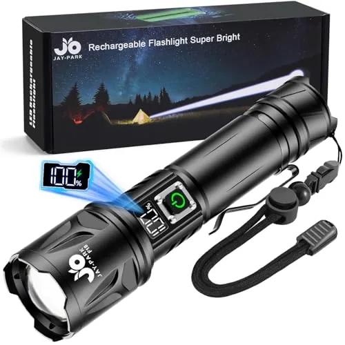 JAY-PARK F18 100K Lumen Rechargeable Flashlight
