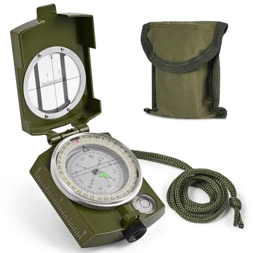 COTOUXKER Lensatic Hiking Compass Water-Resistant Pocket Size