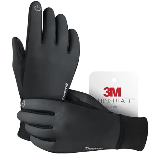 Deemii 3M Thinsulate Winter Gloves Touchscreen Water-Resistant