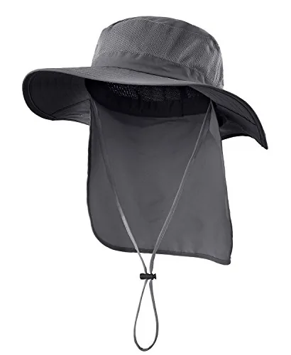Home Prefer UPF50+ Mesh Sun Hat with Neck Flap