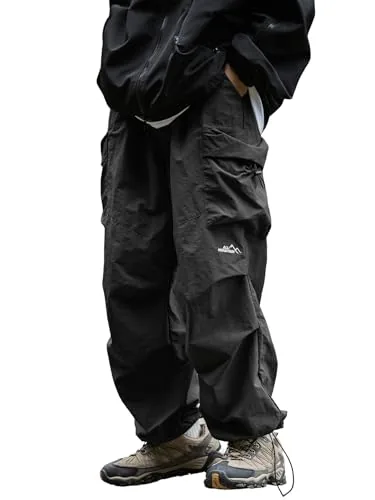 CAONAT Baggy Cargo Pants Lightweight Water-Resistant Hip Hop