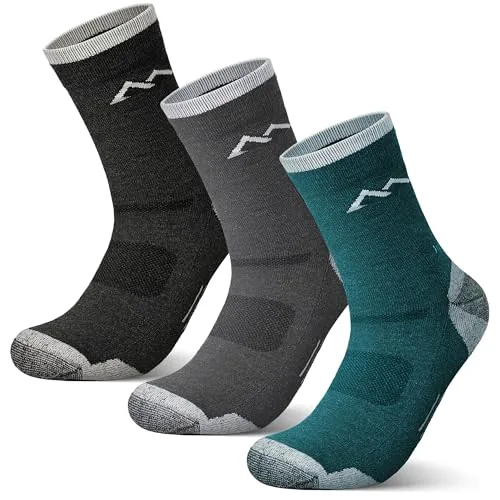 innotree Merino Wool Micro Crew Hiking Socks 3-Pack